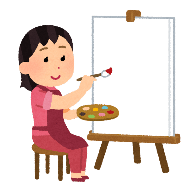 ともだちは えを かきます。